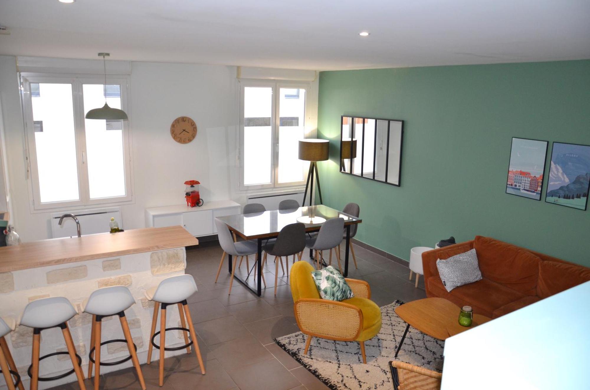 Апартаменти Le Cocon Troyen - 6-8P - 2 Parking Gratuits Труа Екстер'єр фото